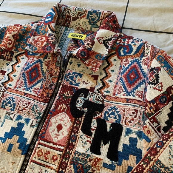 CHINATOWN MARKET MENS PATCHWORK JACKET LARGE - Picture 2 of 8